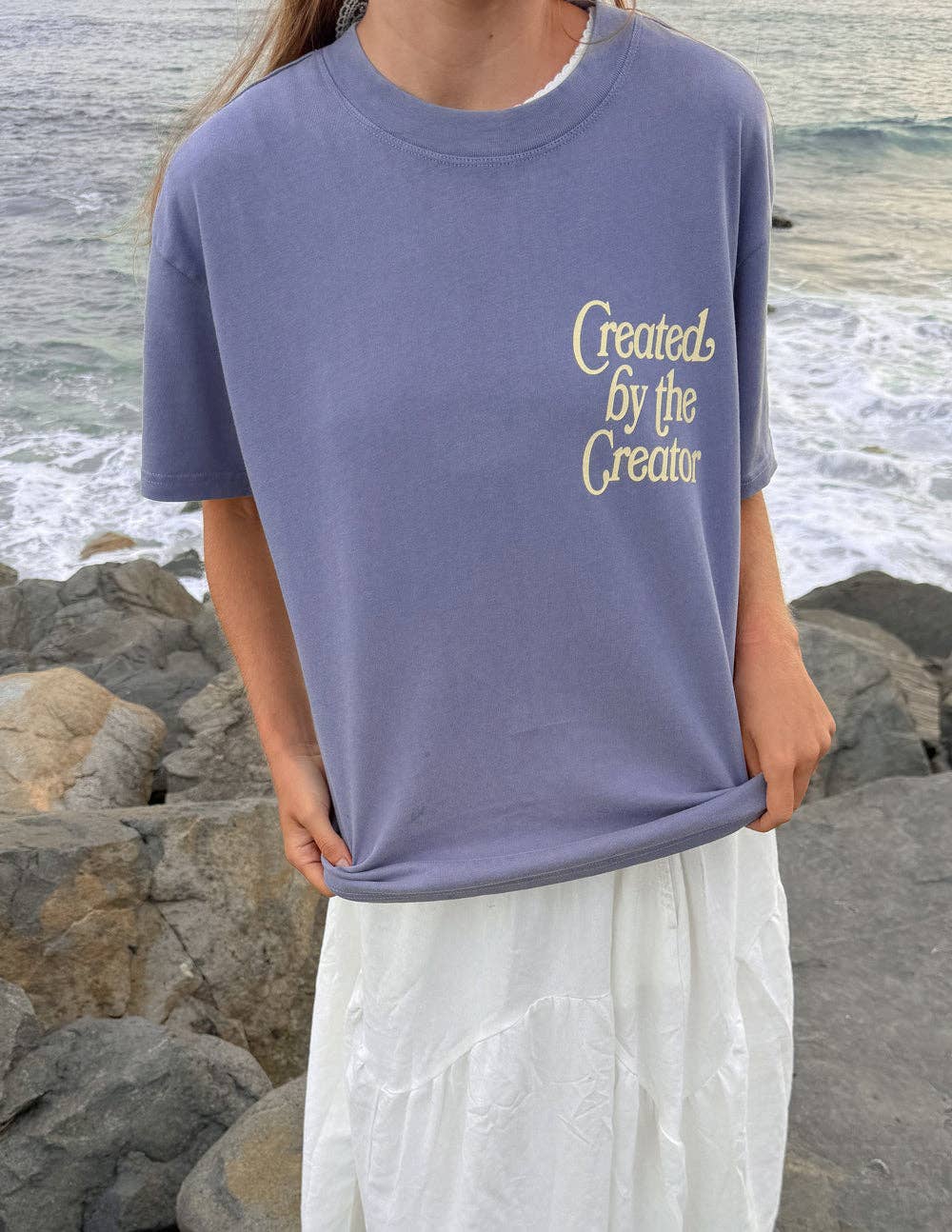Created by the Creator Plum Unisex Tee