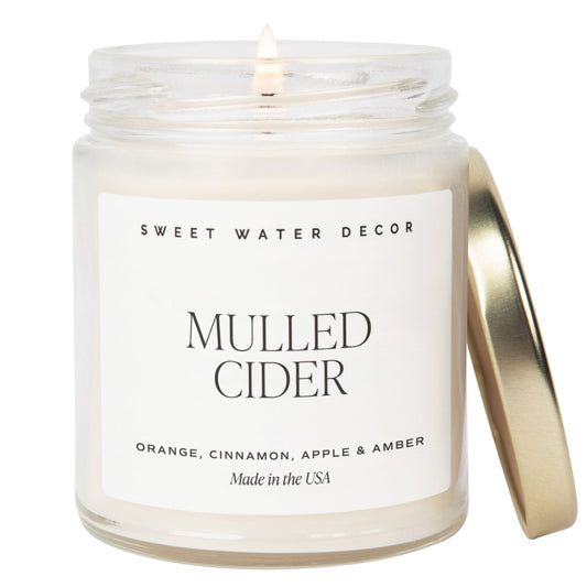 Mulled Cider 9 oz Soy Candle - Fall Home Decor & Gifts