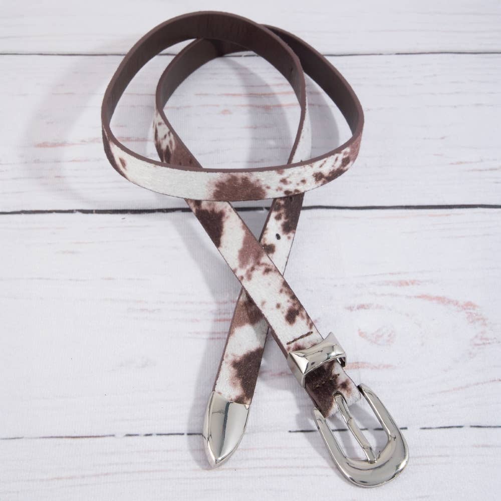Cow Hide Western Leather Belt