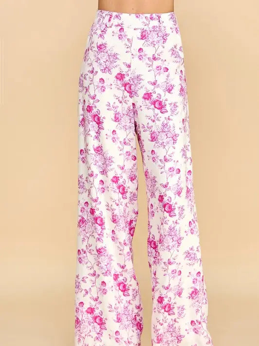 Floral Elegance Long Pants