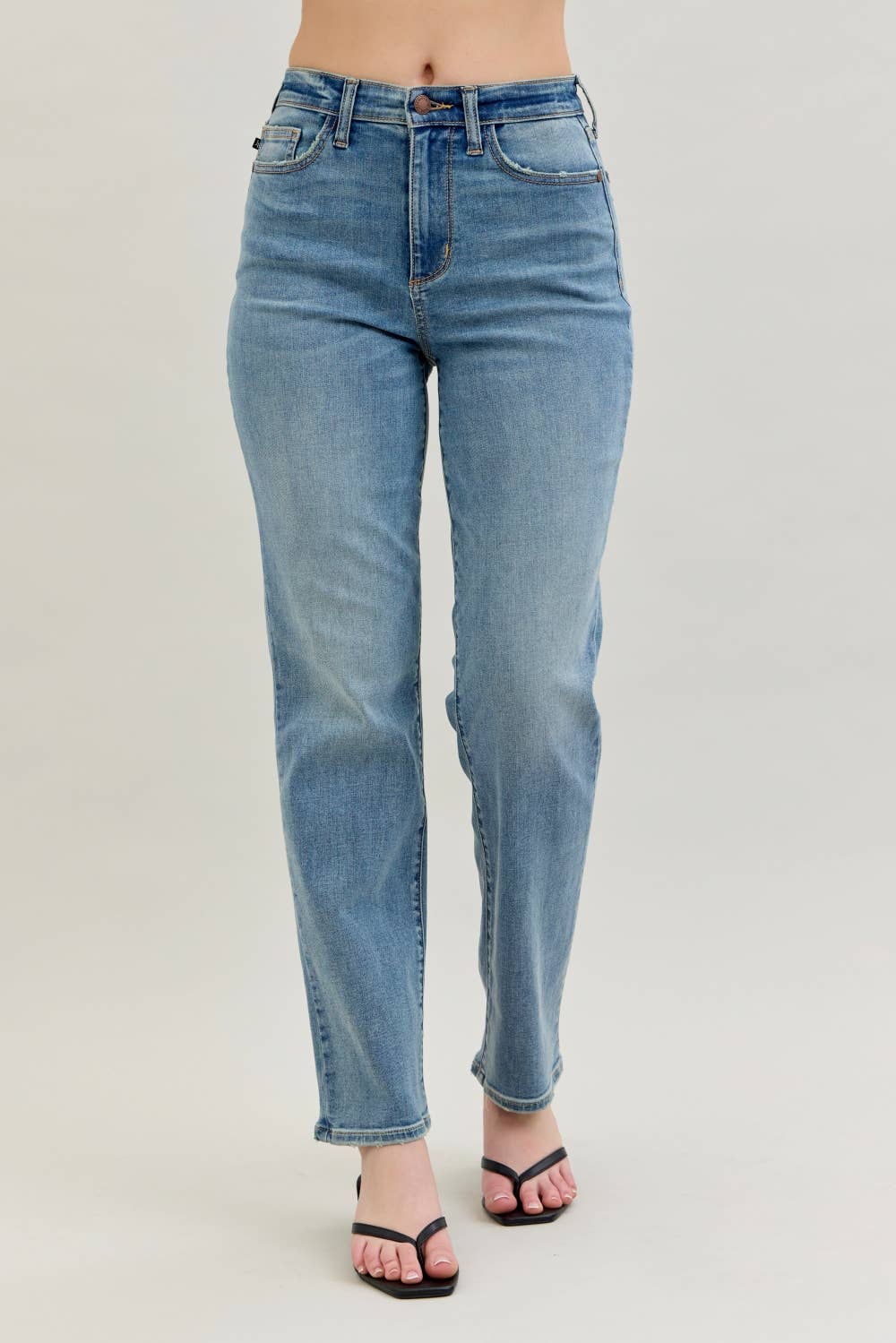 High Waist Straight Fit Jeans