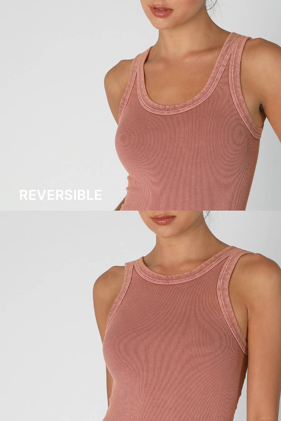 Vintage Reversible Ribbed Tank