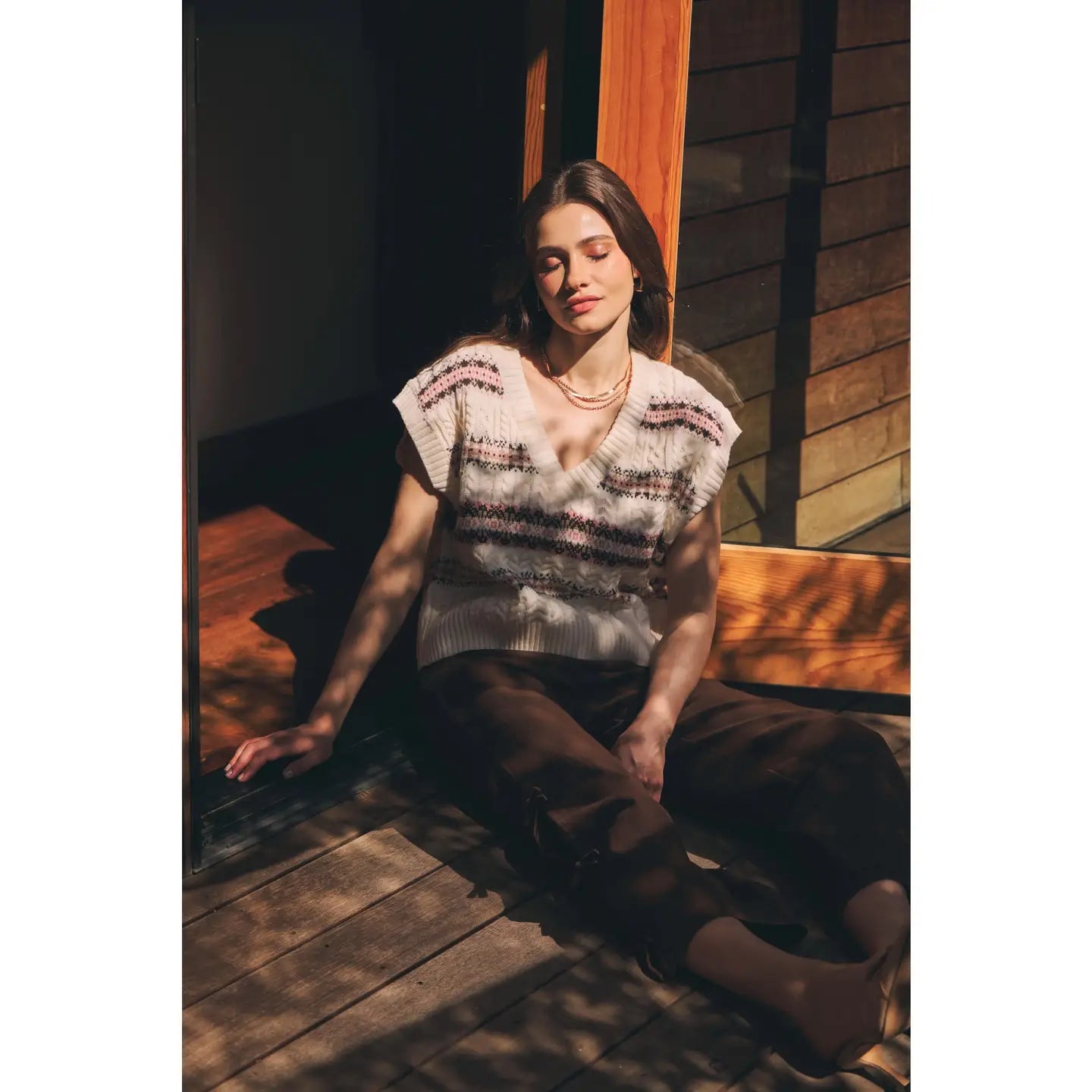 Nordic Charm Sweater Vest