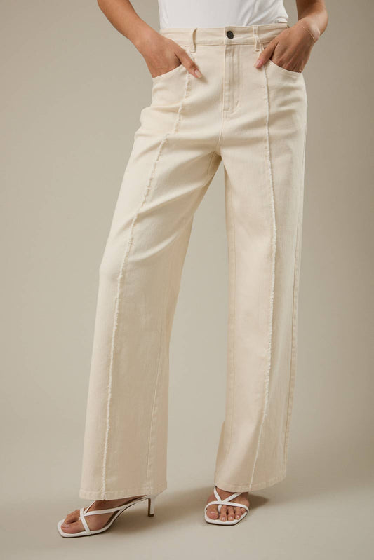 Ivory Twill Pants
