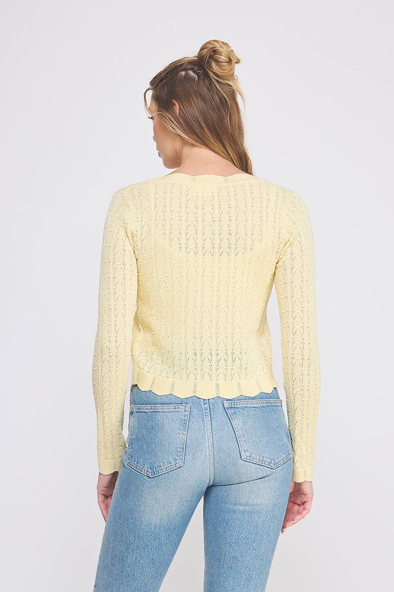 Grace Pointelle Cardigan