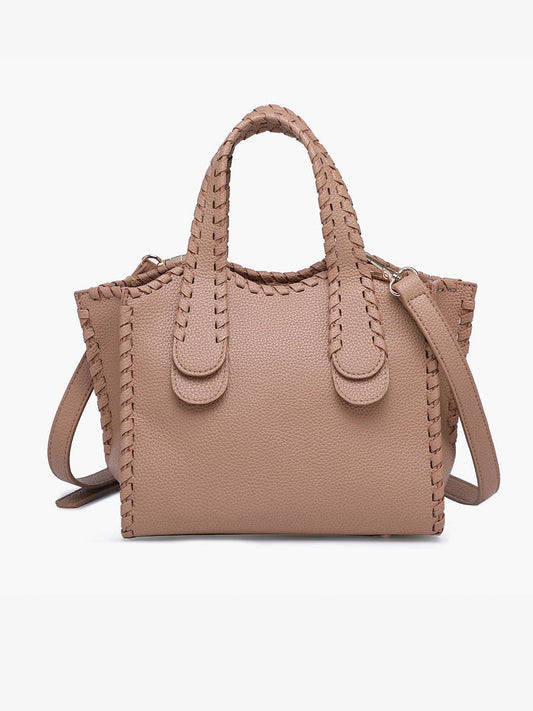 Marla Whipstitch Satchel Bag