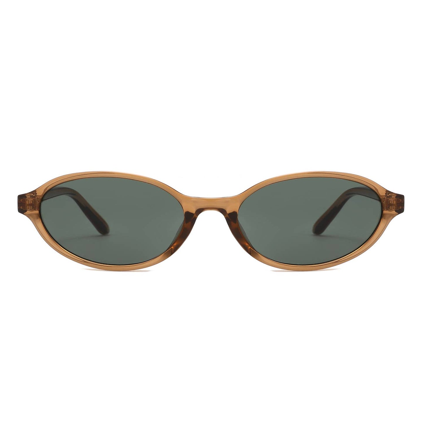 Retro Oval Slim Frame Unisex Fashion Sunglasses