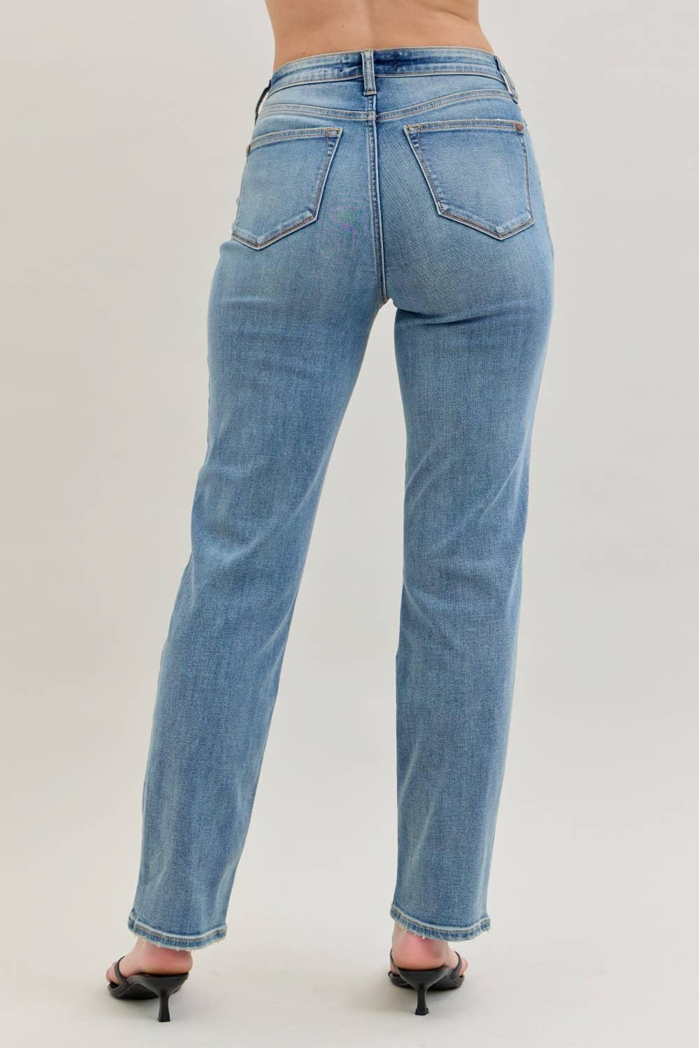 High Waist Straight Fit Jeans