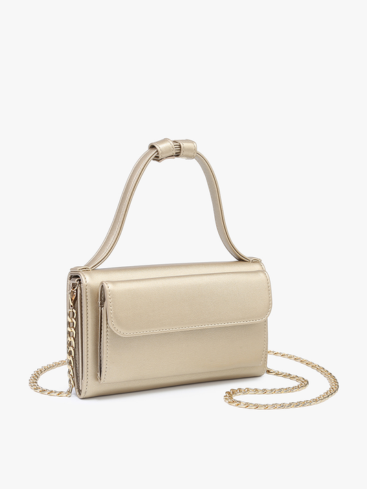 Honey Rectangular Crossbody w/ Chain