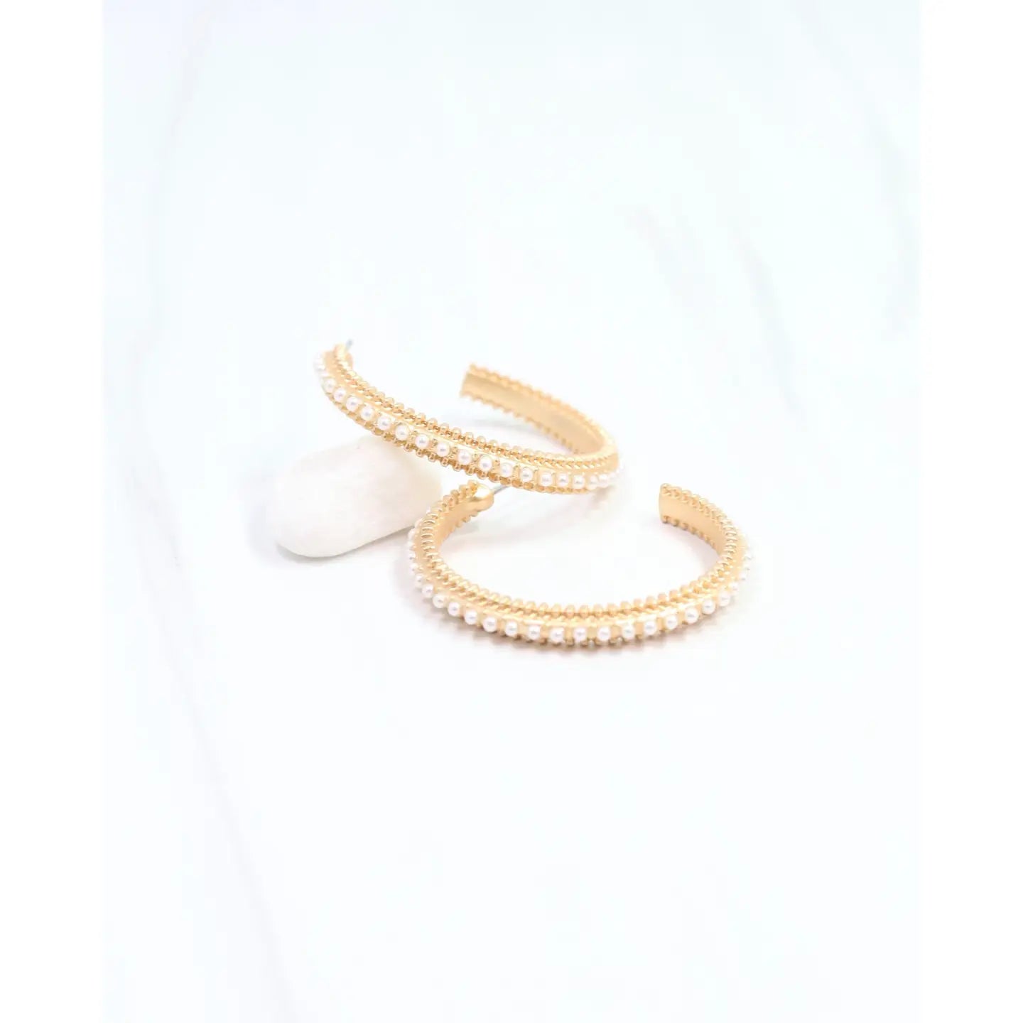 Antonia Pearl Hoop Earring