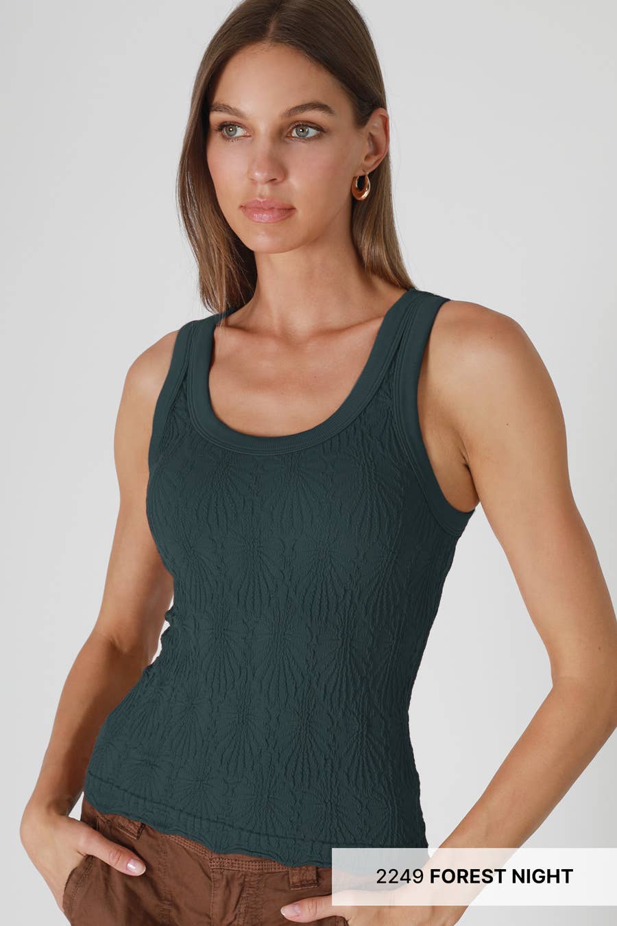 Reversible Lace Textured Tank Top
