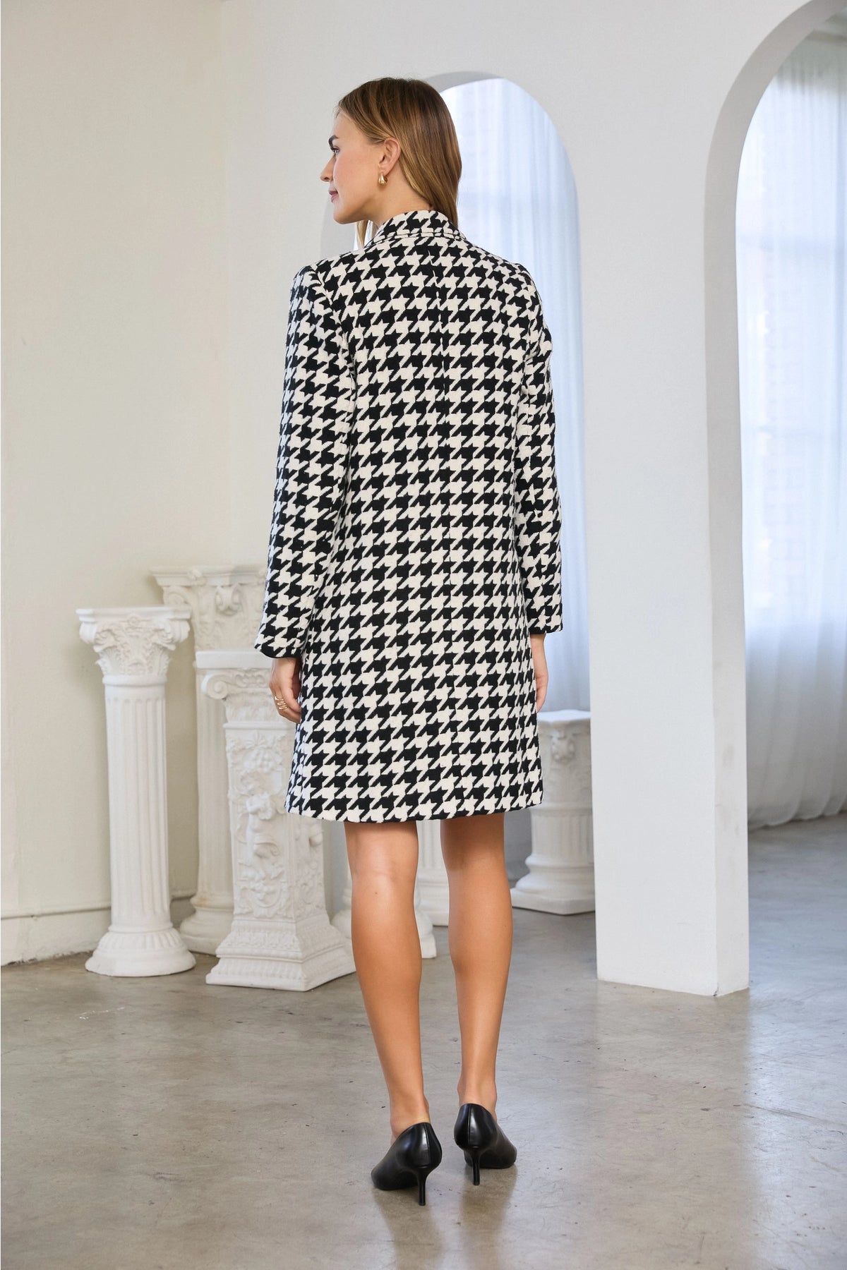Astoria Houndstooth Coat