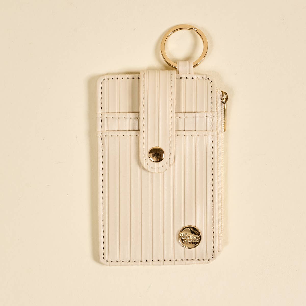 Ripple Ridge Keychain Wallet–Oat
