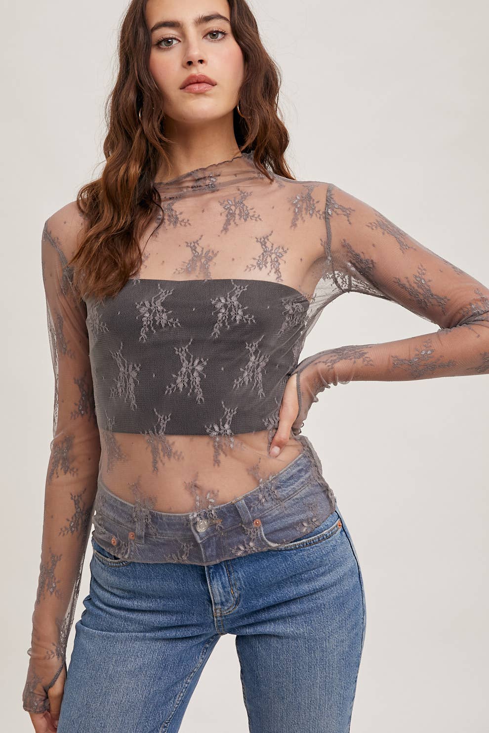Ivory Blossom Lace Top