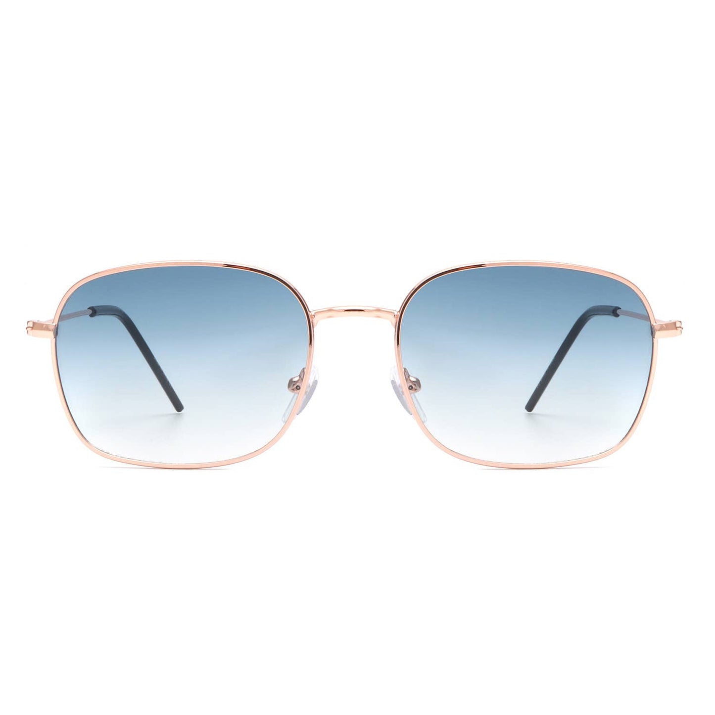 Retro Square Flat Top Tinted Fashion Sunglasses