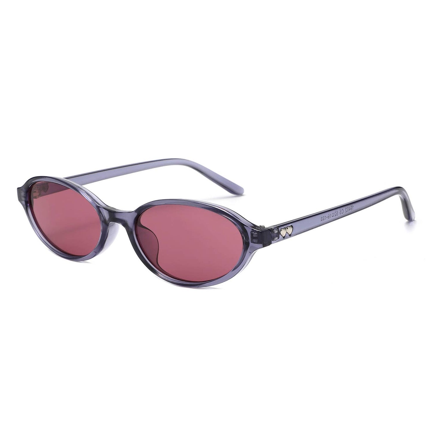 Retro Oval Slim Frame Unisex Fashion Sunglasses