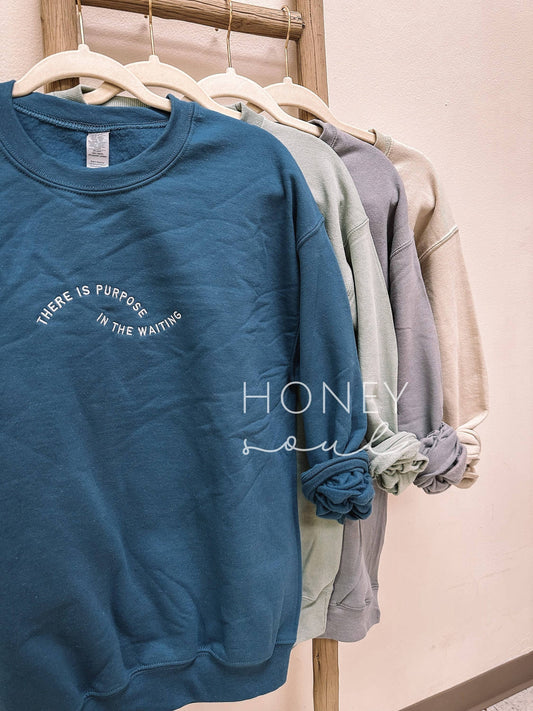 Embroidered Purpose Sweatshirt