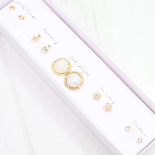 Riley Earring Set Gold