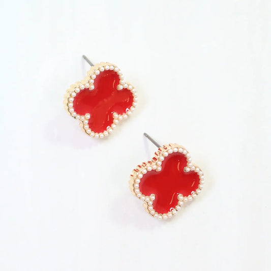 Good Cheer Clover Stud Red