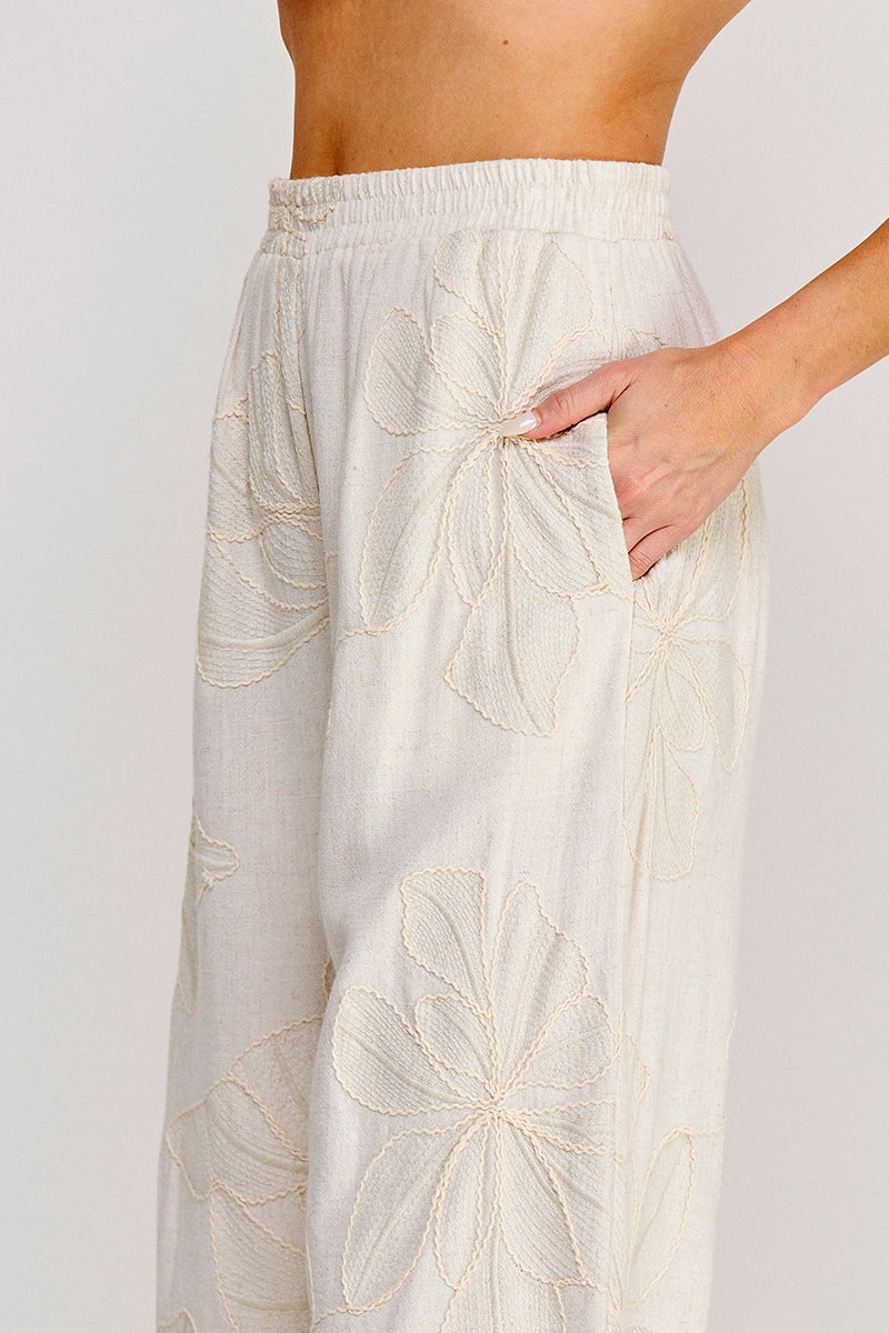 Flora Embroidered Pant