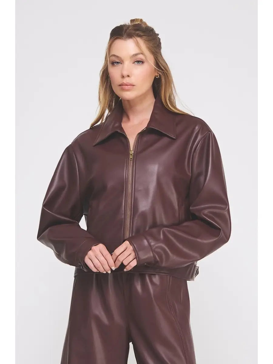 Downtown Pleather Jacket