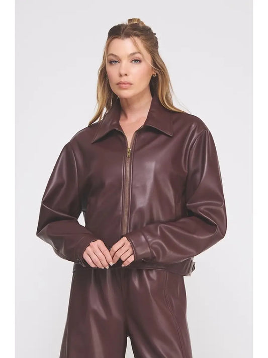 Downtown Pleather Jacket