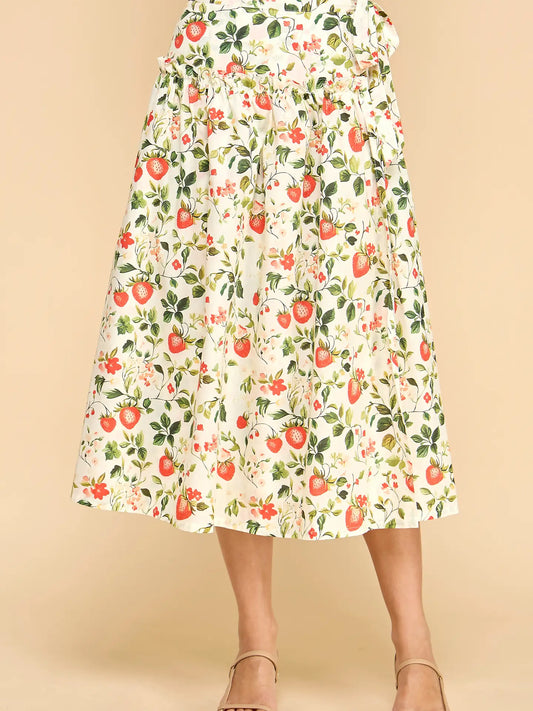 Berry Ruffle Skirt