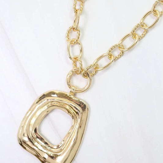 Lewiston Statement Necklace Gold