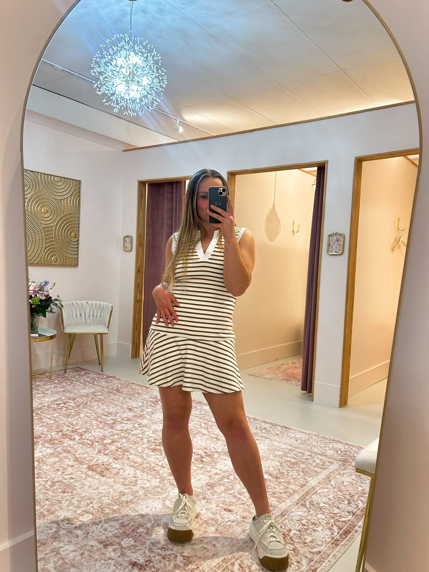 Athletic Stripes Dress