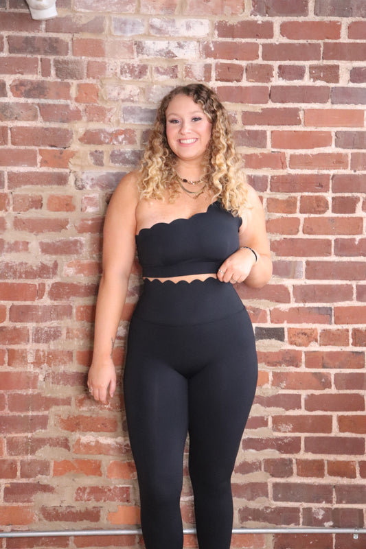 Nessa Scallop High Waist Seamless Leggings