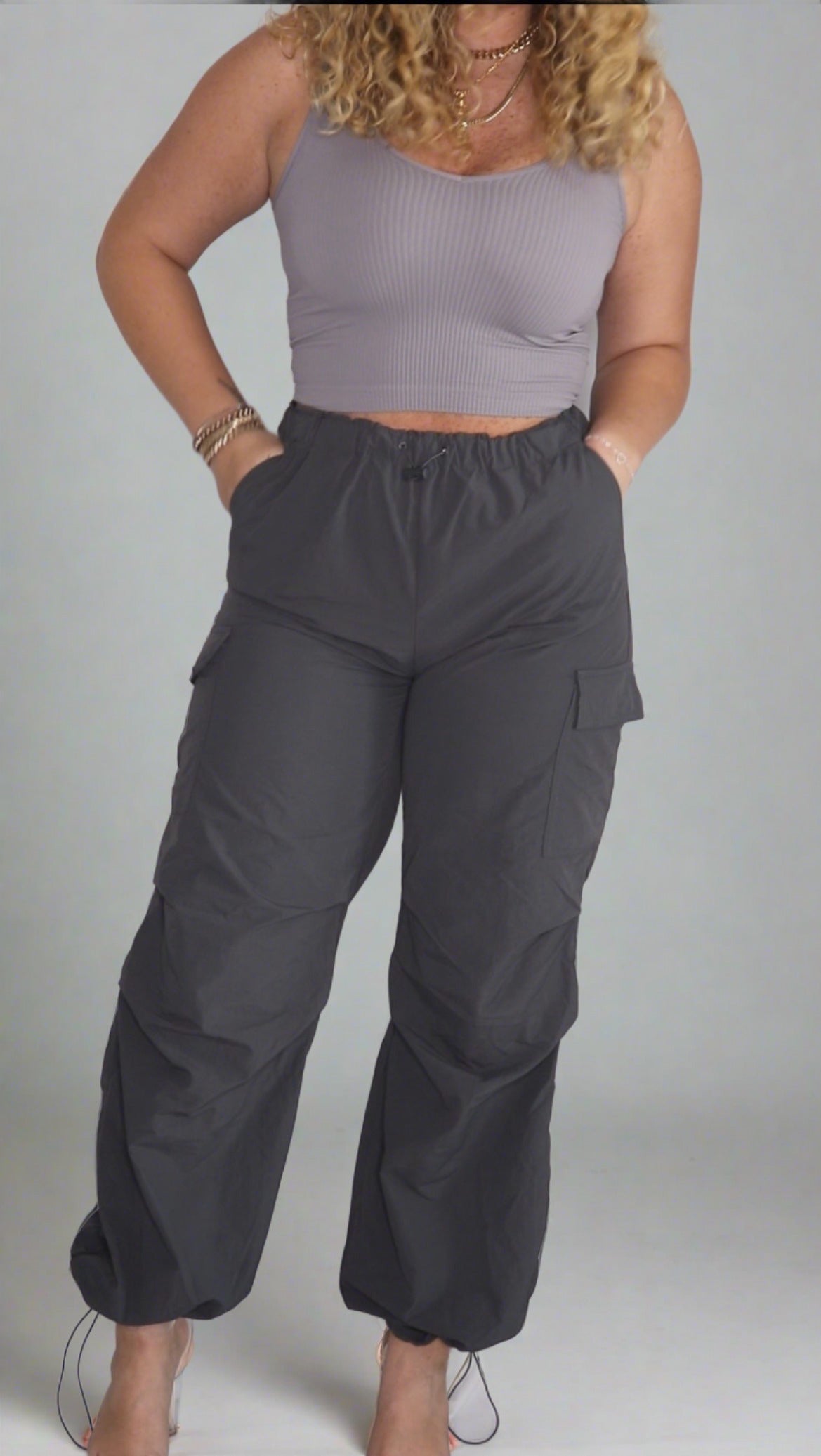 Bella Drawstring Cargo Pants