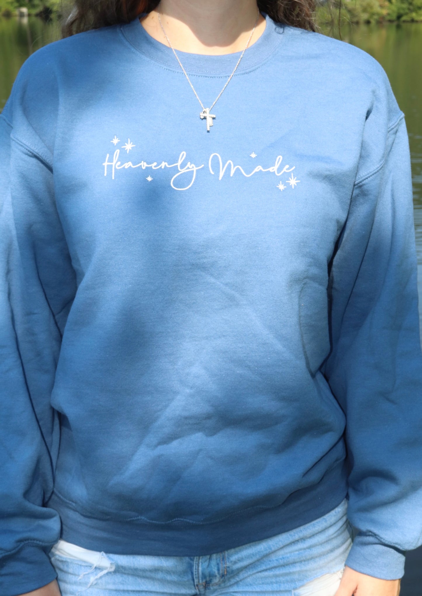 Embroidered Heavenly Made Sweatshirt