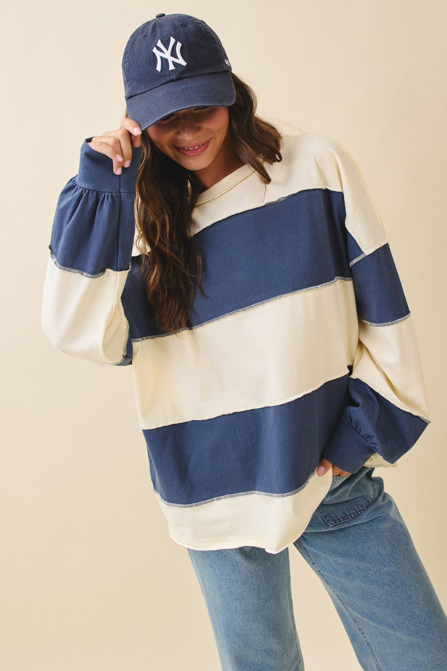 Contrast Drift Top