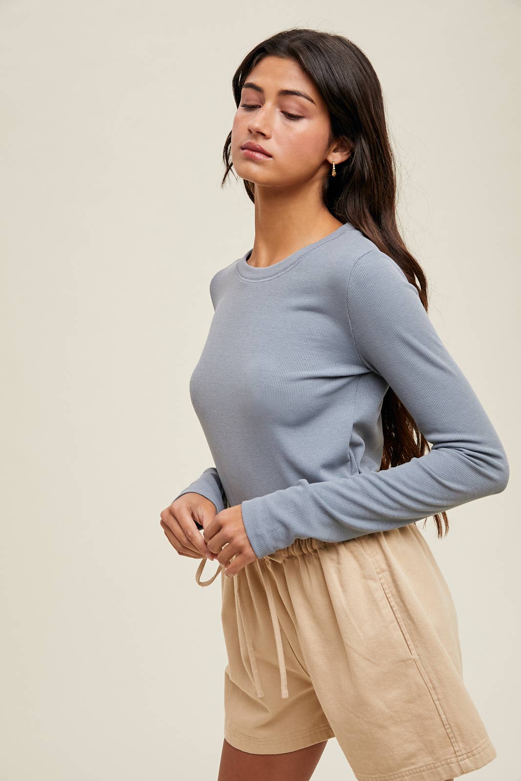 Classic Rib Knit Tee