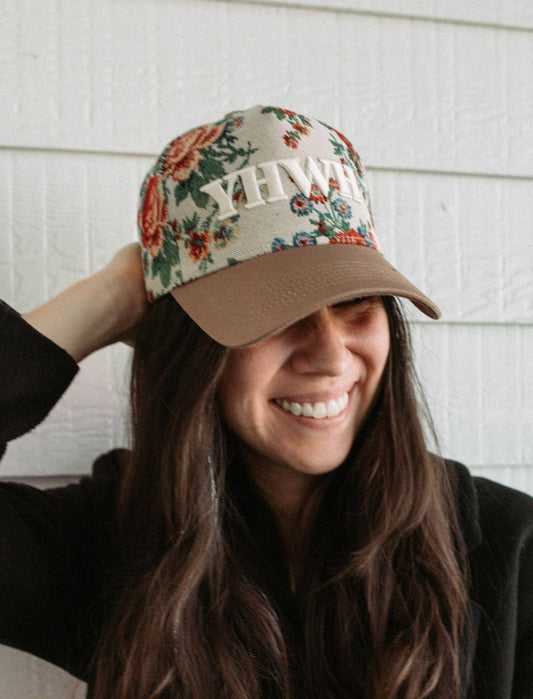 Hat: Floral YHWH
