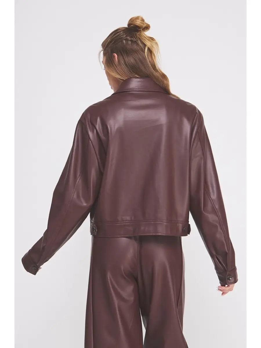 Downtown Pleather Jacket
