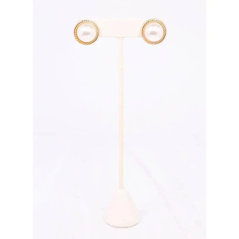 Gosling Pearl Stud Earring Gold