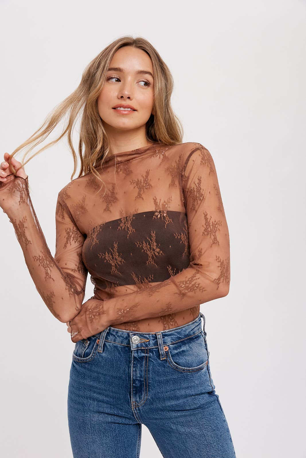 Ivory Blossom Lace Top