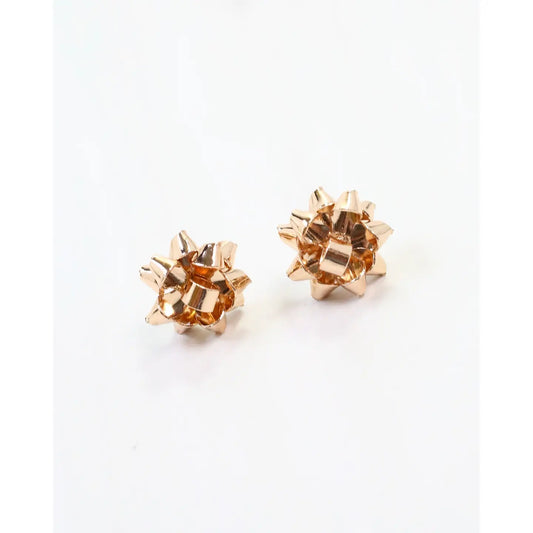 Let's Wrap Small Bow Stud Earring