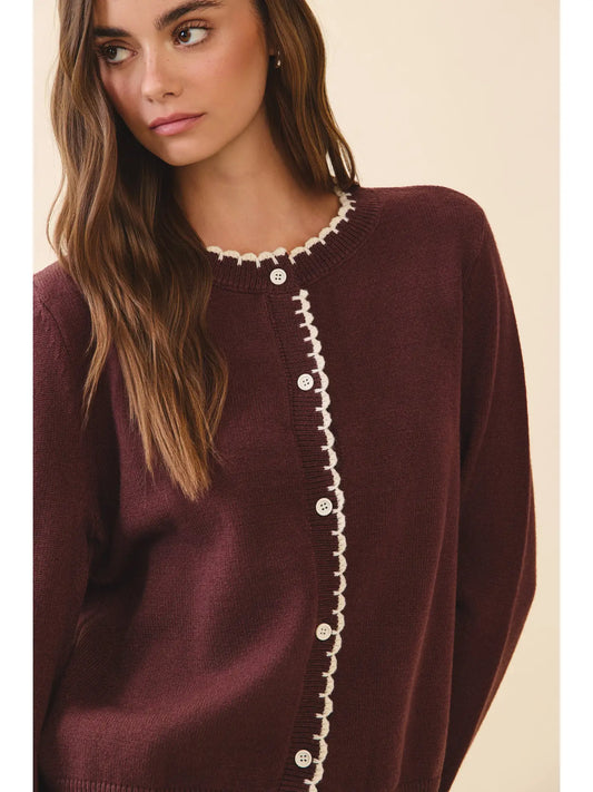 Mocha Scallop Top