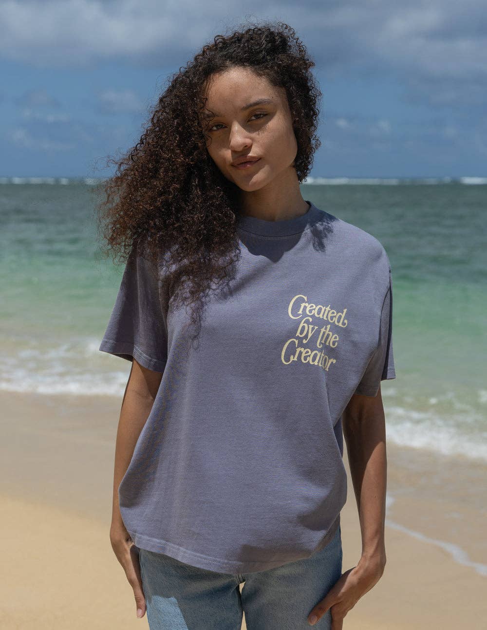 Created by the Creator Plum Unisex Tee
