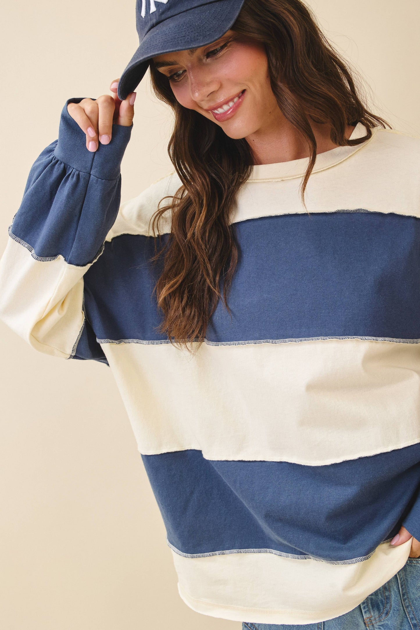Contrast Drift Top