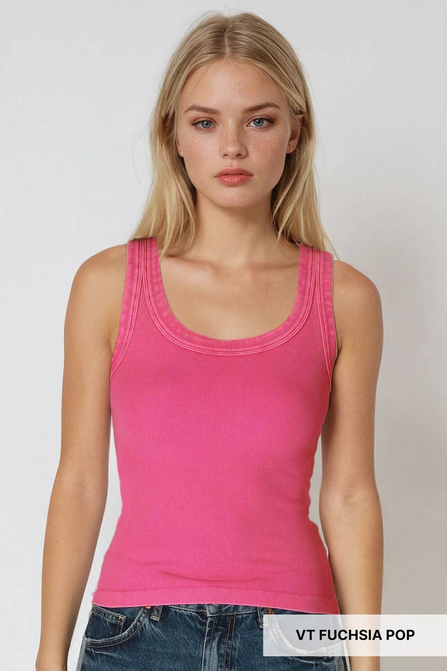 Vintage Reversible Ribbed Tank