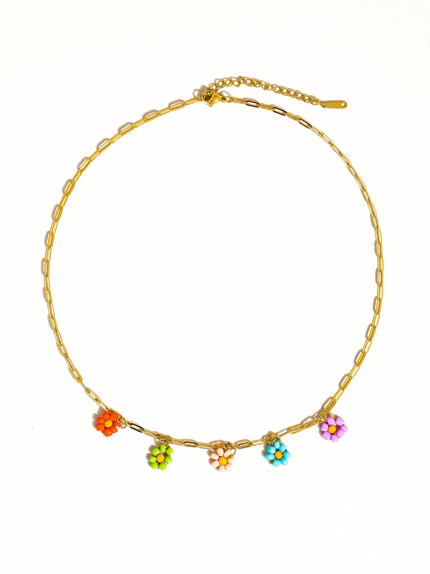 Linnea 18K Gold Non-Tarnish Beaded Daisy Chain Necklace