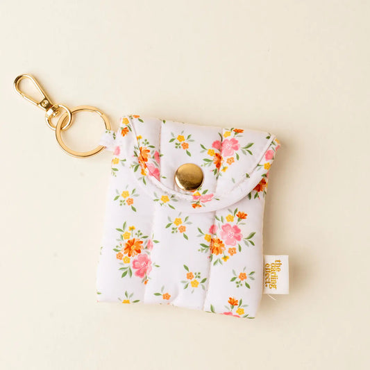 Puffy Earbud Case Keychain-Endless Daydream Cream