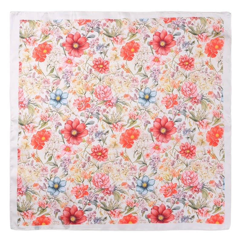 Garden Silk-Satin Scarf