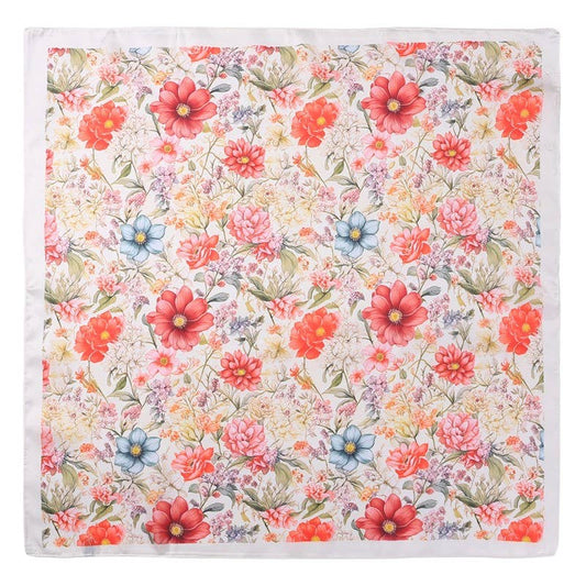 Garden Silk-Satin Scarf