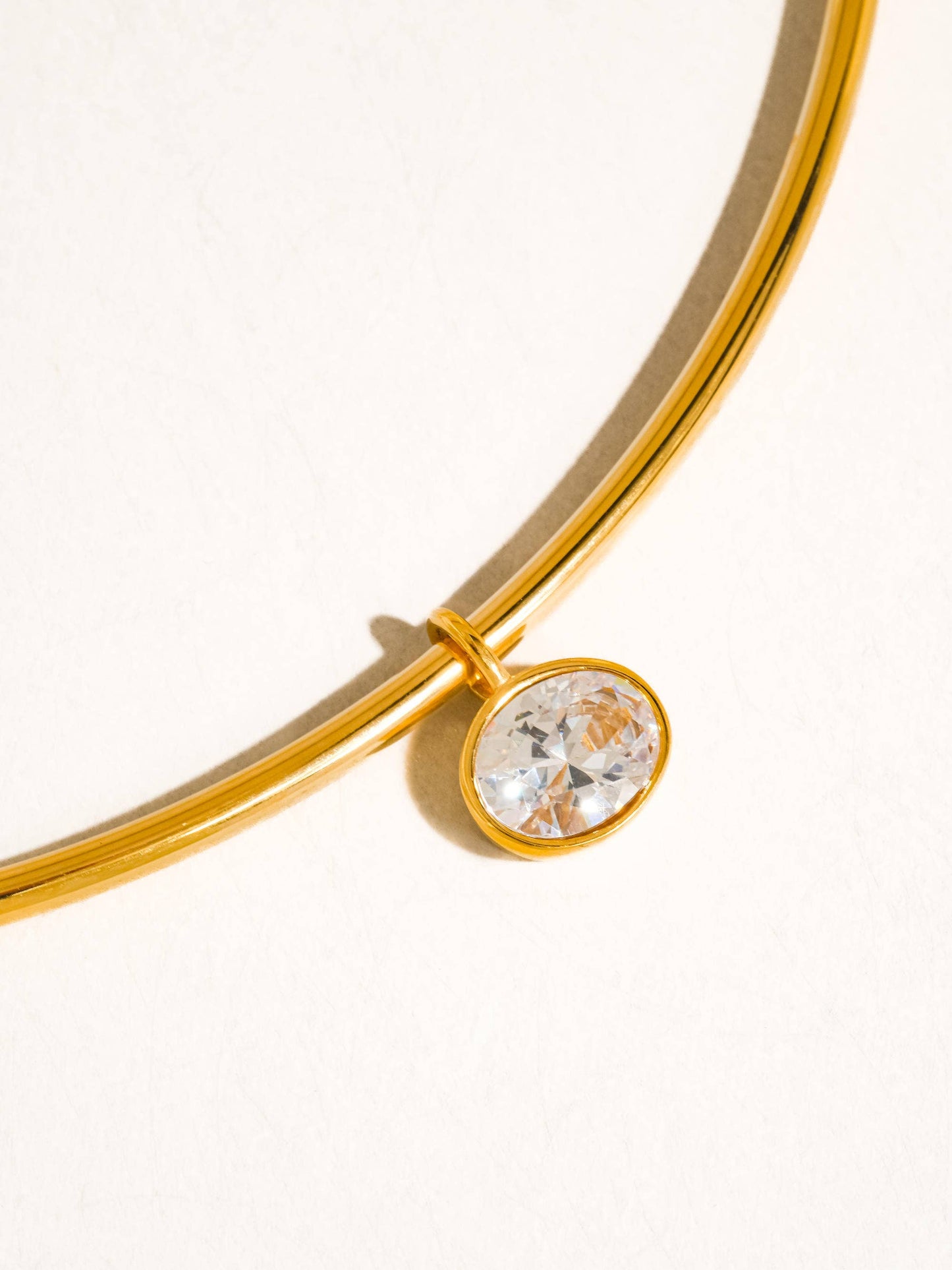 Campbell 18K Gold Non-Tarnish Classic CZ Choker