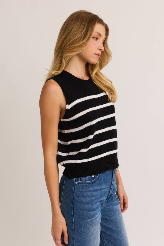 Striped Solstice Sweater Top