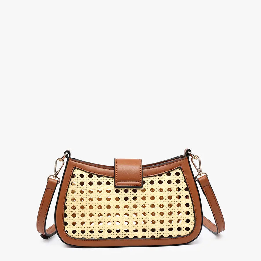 Miller Rattan Snap Crossbody